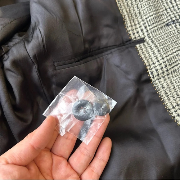 Vintage Bellissimo Hill Wool Blend Plaid Blazer Union Made in Canada - Picture 13 of 16